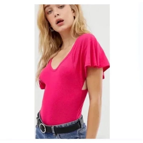 NWT Free People Intimately Byron Bodysuit Pink Size Small - Picture 2 of 11